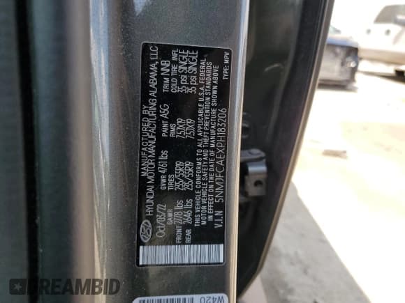 ✅ 2023 Hyundai Tucson SEL • VIN: 5NMJFCAEXPH183206 • Lot: 67018784. Wystawiony na Copart z przebiegiem 51 053 mil. Bezpłatny archiwum sprzedaży aukcyjnych z USA i szczegółowy raport historii pojazdu na DreamBid. Zdjęcie 13.