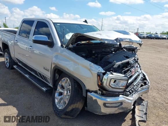 ✅ 2017 GMC Sierra 1500 SLT • VIN: 3GTP1NEC3HG474043 • Лот: 43057984. Опубликован ранее на IAAI с пробегом Не указан. Бесплатный доступ к архиву аукционных продаж из США и подробный отчёт об истории автомобиля на DreamBid. Изображение 1.