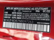 ✅ 2022 Mercedes-Benz E 350 • VIN: W1KZF8DB7NB097263 • Lot: 43371288. Wystawiony na IAAI z przebiegiem 35 204 mil. Bezpłatny archiwum sprzedaży aukcyjnych z USA i szczegółowy raport historii pojazdu na DreamBid. Zdjęcie 9.