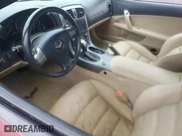 2006 Chevrolet Corvette with VIN 1G1YY36U765104321, listed as a Copart auction lot 74575314 with Not provided miles and Salvage title. Bid and sale history available at DreamBid. Image 7.