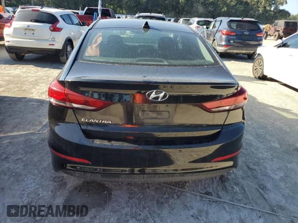 2018 Hyundai Elantra SEL with VIN 5NPD84LF9JH386455, listed as a Copart auction lot 80706925 with Not provided miles and Salvage title. Bid and sale history available at DreamBid. Image 6.