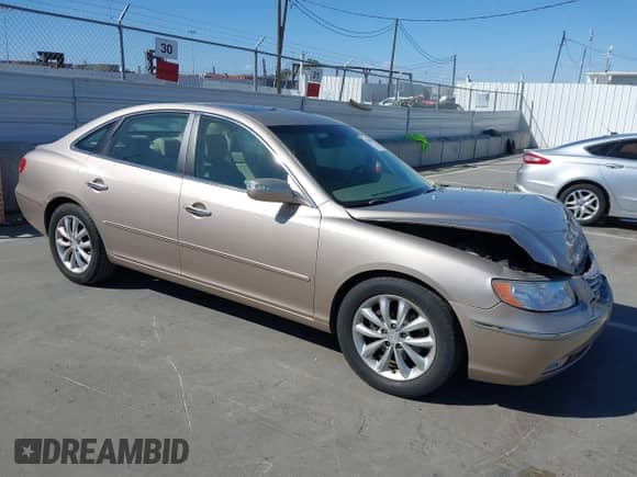 2007 Hyundai Azera SE with VIN KMHFC46F07A183646, listed as a IAAI auction lot 41705832 with 67,230 mi miles and . Bid and sale history available at DreamBid. Image 1.