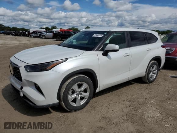 ✅ 2023 Toyota Highlander LE • VIN: 5TDKDRAH8PS008795 • Лот: 57656185. Опубликован ранее на Copart с пробегом 24 217 миль. Бесплатный доступ к архиву аукционных продаж из США и подробный отчёт об истории автомобиля на DreamBid. Изображение 1.