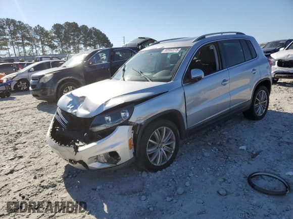 ✅ 2014 Volkswagen Tiguan S • VIN: WVGAV3AX1EW566123 • Лот: 93552275. Опубликован ранее на Copart с пробегом 96 948 миль. Бесплатный доступ к архиву аукционных продаж из США и подробный отчёт об истории автомобиля на DreamBid. Изображение 1.