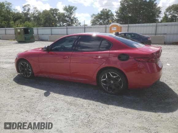 ✅ 2021 Alfa Romeo Giulia • VIN: ZARFAMAN7M7641822 • Lot: 65465785. Listed on Copart with Not provided. Free auction sales archive from the USA and detailed vehicle history report at DreamBid. Image 2.