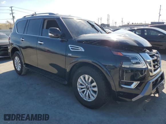 ✅ 2021 Nissan Armada SV • VIN: JN8AY2AD5M9661829 • Lot: 44217485. Listed on Copart with 91,246 mi. Free auction sales archive from the USA and detailed vehicle history report at DreamBid. Image 4.