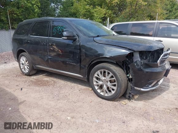 ✅ 2014 Dodge Durango Citadel • VIN: 1C4RDJEG4EC596355 • Lot: 43255935. Listed on IAAI with 156,922 mi. Free auction sales archive from the USA and detailed vehicle history report at DreamBid. Image 1.