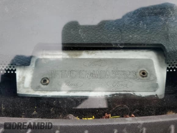 ✅ 2010 Ford Econoline Cargo Commercial • VIN: 1FTNE2EW4ADA35523 • Lot: 53662005. Listed on Copart with Not provided. Free auction sales archive from the USA and detailed vehicle history report at DreamBid. Image 13.