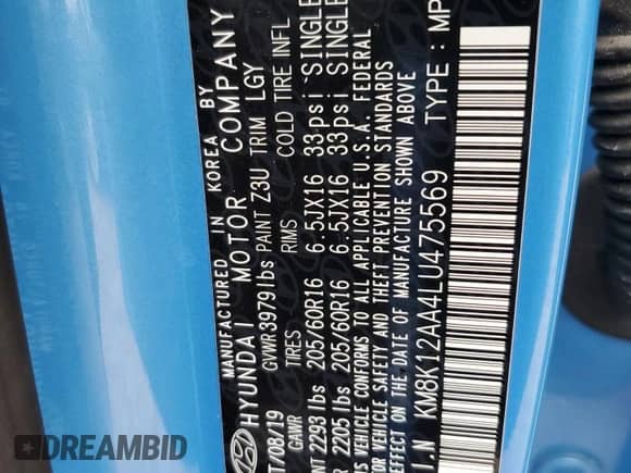 2020 Hyundai Kona SE z VIN KM8K12AA4LU475569, wystawiony jako Copart lot #46074773 z przebiegiem 27 247 mil mil oraz . Historia ofert i sprzedaży dostępna na DreamBid. Obrazek 12.