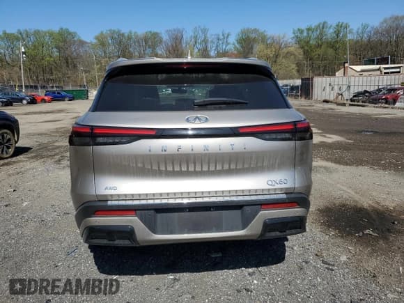 ✅ 2023 Infiniti QX60 Luxe • VIN: 5N1DL1FS0PC357691 • Lot: 52239795. Listed on Copart with 40,907 mi. Free auction sales archive from the USA and detailed vehicle history report at DreamBid. Image 6.