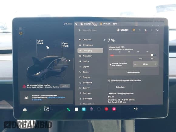 ✅ 2023 Tesla Model 3 Performance • VIN: 5YJ3E1EC1PF541643 • Lot: 43355582. Wystawiony na IAAI z przebiegiem 59 476 mil. Bezpłatny archiwum sprzedaży aukcyjnych z USA i szczegółowy raport historii pojazdu na DreamBid. Zdjęcie 17.