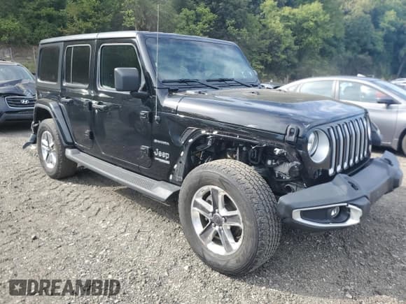 ✅ 2022 Jeep Wrangler Unlimited Sahara Altitude • VIN: 1C4HJXEG3NW120684 • Lot: 80359425. Wystawiony na Copart z przebiegiem 50 464 mil. Bezpłatny archiwum sprzedaży aukcyjnych z USA i szczegółowy raport historii pojazdu na DreamBid. Zdjęcie 4.