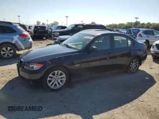 2006 BMW 3 Series 325i with VIN WBAVB135X6PT21389, listed as a Copart auction lot 80455535 with 91,883 mi miles and Salvage title. Bid and sale history available at DreamBid. Image 1.