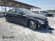 ✅ 2023 Infiniti Q50 Red Sport 400 • VIN: JN1FV7DP4PM570259 • Lot: 53283165. Listed on Copart with 9,456 mi. Free auction sales archive from the USA and detailed vehicle history report at DreamBid. Image 4.