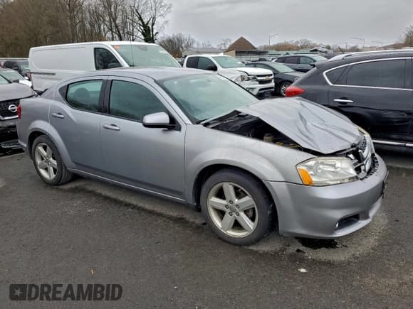 ✅ 2013 Dodge Avenger SXT • VIN: 1C3CDZCB8DN661422 • Lot: 94101485. Listed on Copart with 123,559 mi. Free auction sales archive from the USA and detailed vehicle history report at DreamBid. Image 4.
