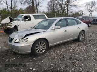 2009 Hyundai Azera Limited with VIN KMHFC46F39A343599, listed as a Copart auction lot 79299254 with 120,209 mi miles and Salvage title. Bid and sale history available at DreamBid. Image 1.