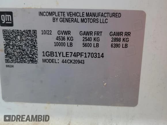 ✅ 2023 Chevrolet Silverado 2500HD Work Truck • VIN: 1GB1YLE74PF170314 • Лот: 67844075. Опубликован ранее на Copart с пробегом 95 314 миль. Бесплатный доступ к архиву аукционных продаж из США и подробный отчёт об истории автомобиля на DreamBid. Изображение 12.