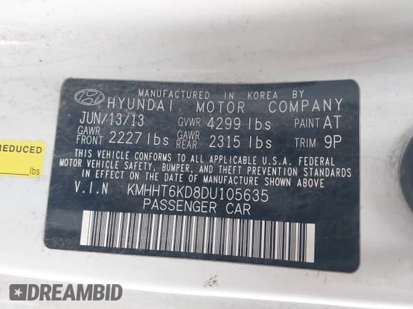 ✅ 2013 Hyundai Genesis Coupe Premium • VIN: KMHHT6KD8DU105635 • Lot: 41708059. Wystawiony na IAAI z przebiegiem 140 893 mil. Bezpłatny archiwum sprzedaży aukcyjnych z USA i szczegółowy raport historii pojazdu na DreamBid. Zdjęcie 9.