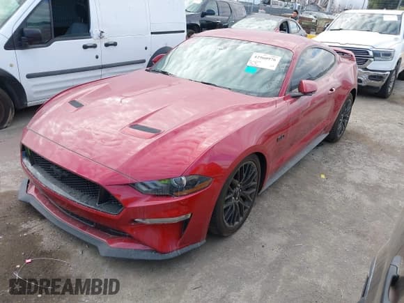 ✅ 2023 Ford Mustang GT • VIN: 1FA6P8CF5P5305274 • Lot: 43447704. Listed on IAAI with 12,826 mi. Free auction sales archive from the USA and detailed vehicle history report at DreamBid. Image 2.