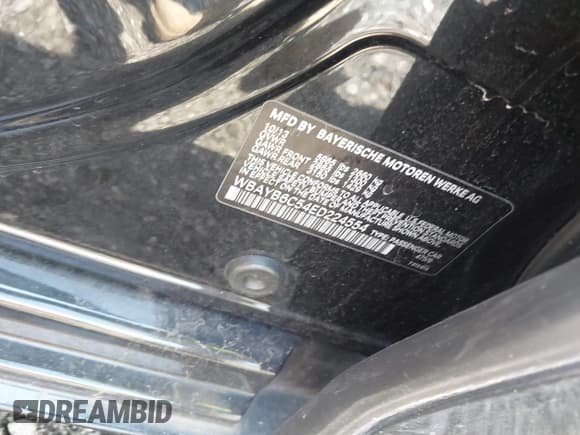 ✅ 2014 BMW 7 Series 750i xDrive • VIN: WBAYB6C54ED224554 • Lot: 43002473. Listed on IAAI with Not provided. Free auction sales archive from the USA and detailed vehicle history report at DreamBid. Image 9.