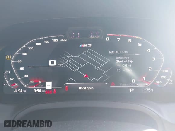 ✅ 2022 BMW M3 Competition xDrive • VIN: WBS43AY03NFL95677 • Lot: 43866136. Listed on IAAI with 40,110 mi. Free auction sales archive from the USA and detailed vehicle history report at DreamBid. Image 7.