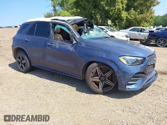 ✅ 2024 Mercedes-Benz GLE 350 • VIN: 4JGFB4FB2RB218555 • Lot: 42746861. Listed on IAAI with Not provided. Free auction sales archive from the USA and detailed vehicle history report at DreamBid. Image 1.