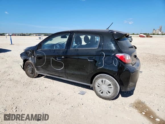 ✅ 2023 Mitsubishi Mirage ES • VIN: ML32AUHJ2PH005936 • Lot: 81868565. Wystawiony na Copart z przebiegiem 35 384 mil. Bezpłatny archiwum sprzedaży aukcyjnych z USA i szczegółowy raport historii pojazdu na DreamBid. Zdjęcie 2.