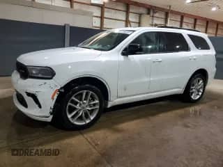 2024 Dodge Durango GT Plus with VIN 1C4RDJDG7RC167251, listed as a Copart auction lot 86279915 with 39,077 mi miles and Clean title. Bid and sale history available at DreamBid. Image 1.