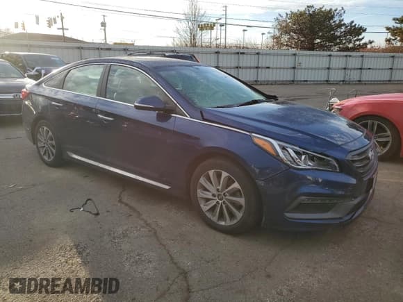 ✅ 2017 Hyundai Sonata Sport • VIN: 5NPE34AF0HH526957 • Lot: 41023503. Listed on Copart with 101,257 mi. Free auction sales archive from the USA and detailed vehicle history report at DreamBid. Image 4.