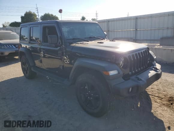✅ 2023 Jeep Wrangler Sport • VIN: 1C4HJXDG6PW678579 • Lot: 80864055. Wystawiony na Copart z przebiegiem 27 697 mil. Bezpłatny archiwum sprzedaży aukcyjnych z USA i szczegółowy raport historii pojazdu na DreamBid. Zdjęcie 4.