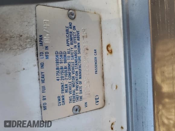 ✅ 2000 Subaru Forester S • VIN: JF1SF6553YH703769 • Lot: 76247584. Listed on Copart with Not provided. Free auction sales archive from the USA and detailed vehicle history report at DreamBid. Image 12.