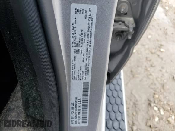 2021 Ram 1500 Big Horn with VIN 1C6SRFBT3MN796333, listed as a Copart auction lot 90893525 with 74,347 mi miles and Salvage title. Bid and sale history available at DreamBid. Image 12.