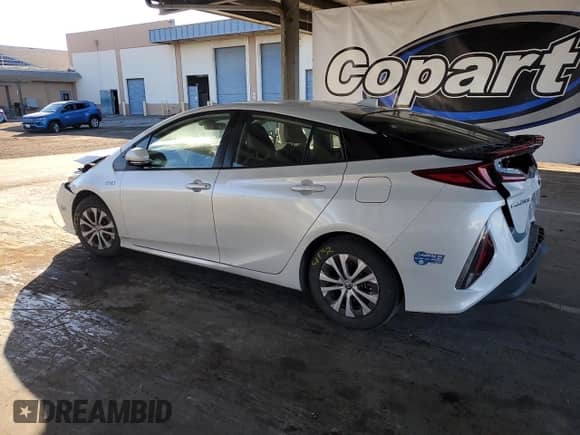 2021 Toyota Prius LE with VIN JTDKAMFP9M3172503, listed as a Copart auction lot 80928425 with 40,048 mi miles and Salvage title. Bid and sale history available at DreamBid. Image 2.