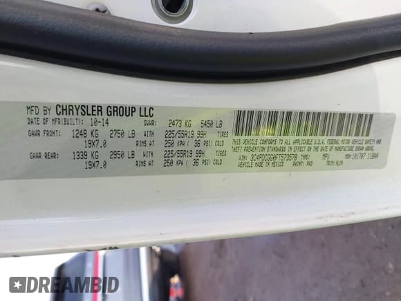 ✅ 2015 Dodge Journey Crossroad • VIN: 3C4PDCGG0FT573578 • Лот: 43761307. Опубликован ранее на IAAI с пробегом 85 566 миль. Бесплатный доступ к архиву аукционных продаж из США и подробный отчёт об истории автомобиля на DreamBid. Изображение 7.