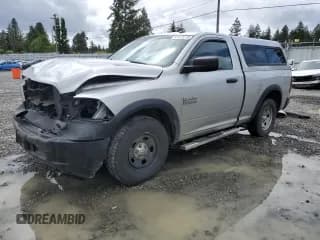 ✅ 2014 Ram 1500 Tradesman • VIN: 3C6JR7AG3EG325296 • Lot: 57172215. Listed on Copart with 55,429 mi. Free auction sales archive from the USA and detailed vehicle history report at DreamBid. Image 1.