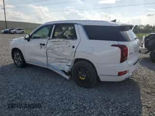 2021 Hyundai Palisade Calligraphy z VIN KM8R7DHE2MU205582, wystawiony jako Copart lot #70760265 z przebiegiem 49 821 mil mil oraz Szkoda całkowita • Salvage title. Historia ofert i sprzedaży dostępna na DreamBid. Obrazek 2.