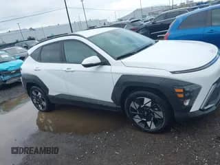 2025 Hyundai Kona SEL with VIN KM8HB3AB6SU215288, listed as a IAAI auction lot 43512642 with 17,290 mi miles and . Bid and sale history available at DreamBid. Image 1.