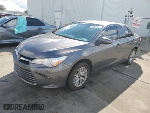 2016 Toyota Camry LE with VIN 4T4BF1FK8GR572542, listed as a Copart auction lot 82412085 with 105,331 mi miles and Salvage title. Bid and sale history available at DreamBid. Image 1.