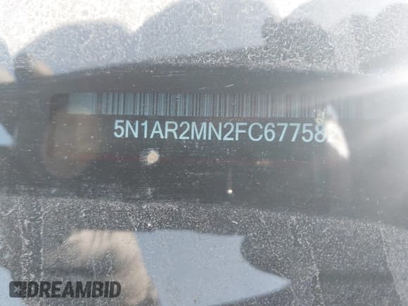 ✅ 2015 Nissan Pathfinder SL • VIN: 5N1AR2MN2FC677582 • Lot: 43653468. Wystawiony na IAAI z przebiegiem 122 504 mil. Bezpłatny archiwum sprzedaży aukcyjnych z USA i szczegółowy raport historii pojazdu na DreamBid. Zdjęcie 9.