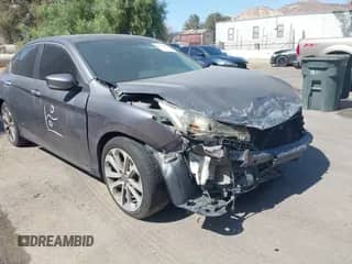 2014 Honda Accord Sport z VIN 1HGCR2F51EA222101, wystawiony jako IAAI lot #43335602 z przebiegiem 143 686 mil mil oraz . Historia ofert i sprzedaży dostępna na DreamBid. Obrazek 1.