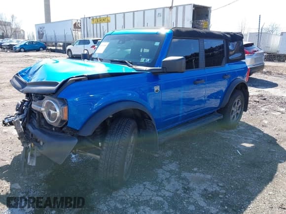 ✅ 2023 Ford Bronco • VIN: 1FMEE5BP1PLA88463 • Lot: 41871905. Listed on IAAI with 36,223 mi. Free auction sales archive from the USA and detailed vehicle history report at DreamBid. Image 2.