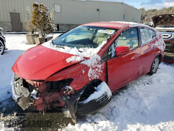 ✅ 2012 Honda Insight • VIN: JHMZE2H32CS006201 • Lot: 87679675. Listed on Copart with 100,619 mi. Free auction sales archive from the USA and detailed vehicle history report at DreamBid. Image 1.