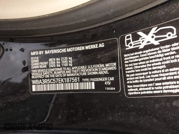 ✅ 2014 BMW 4 Series 435i xDrive • VIN: WBA3R5C57EK187561 • Lot: 41722571. Wystawiony na IAAI z przebiegiem 79 681 mil. Bezpłatny archiwum sprzedaży aukcyjnych z USA i szczegółowy raport historii pojazdu na DreamBid. Zdjęcie 9.