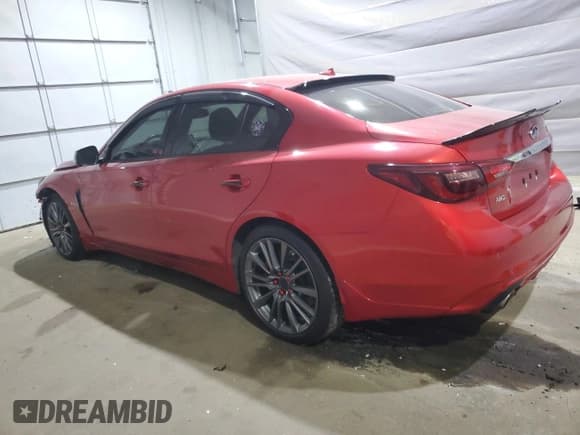 ✅ 2018 Infiniti Q50 Red Sport 400 • VIN: JN1FV7AR8JM480786 • Lot: 81127615. Listed on Copart with 83,560 mi. Free auction sales archive from the USA and detailed vehicle history report at DreamBid. Image 2.