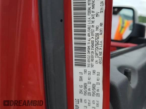 2011 Dodge Nitro Shock with VIN 1D4PT7GX7BW576298, listed as a Copart auction lot 62912865 with 125,517 mi miles and Salvage title. Bid and sale history available at DreamBid. Image 14.