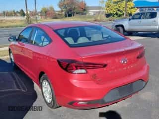2019 Hyundai Elantra SE with VIN 5NPD74LF7KH483335, listed as a Copart auction lot 89655125 with 27,660 mi miles and Clean title. Bid and sale history available at DreamBid. Image 3.