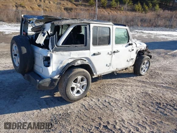 ✅ 2021 Jeep Wrangler Unlimited Sport S • VIN: 1C4HJXDG8MW841292 • Лот: 41431503. Опубликован ранее на IAAI с пробегом Не указан. Бесплатный доступ к архиву аукционных продаж из США и подробный отчёт об истории автомобиля на DreamBid. Изображение 4.