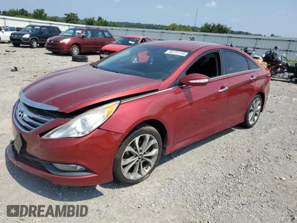 ✅ 2014 Hyundai Sonata SE • VIN: 5NPEC4AC5EH849953 • Lot: 66151714. Listed on Copart with 182,224 mi. Free auction sales archive from the USA and detailed vehicle history report at DreamBid. Image 1.