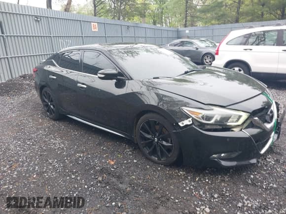 ✅ 2017 Nissan Maxima S • VIN: 1N4AA6AP5HC424631 • Lot: 42202380. Listed on IAAI with 119,334 mi. Free auction sales archive from the USA and detailed vehicle history report at DreamBid. Image 1.