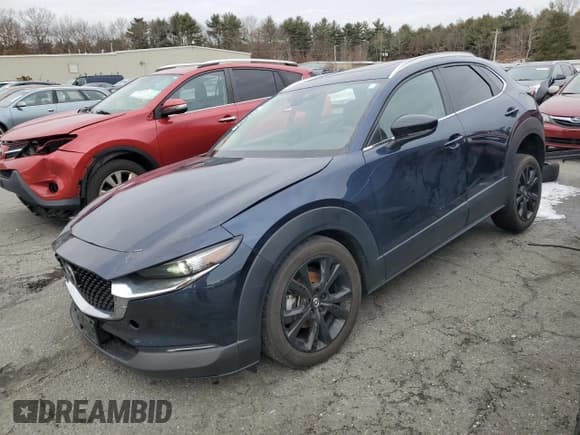 ✅ 2022 Mazda CX-30 2.5 Turbo • VIN: 3MVDMBAY5NM447836 • Lot: 87030384. Listed on Copart with 38,008 mi. Free auction sales archive from the USA and detailed vehicle history report at DreamBid. Image 1.